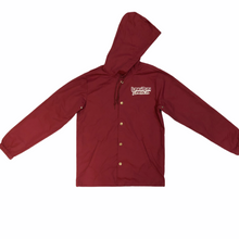 Load image into Gallery viewer, Burgundy Long Run Coaches Jacket
