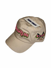 Load image into Gallery viewer, Restock-Cream Pink And Green LongRun Dad Hat
