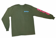 Load image into Gallery viewer, Olive LongRun Long Sleeve Bank Statement T-Shirt
