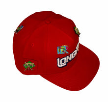 Load image into Gallery viewer, Red Long Run Snapback Hat
