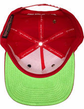 Load image into Gallery viewer, Red Long Run Snapback Hat
