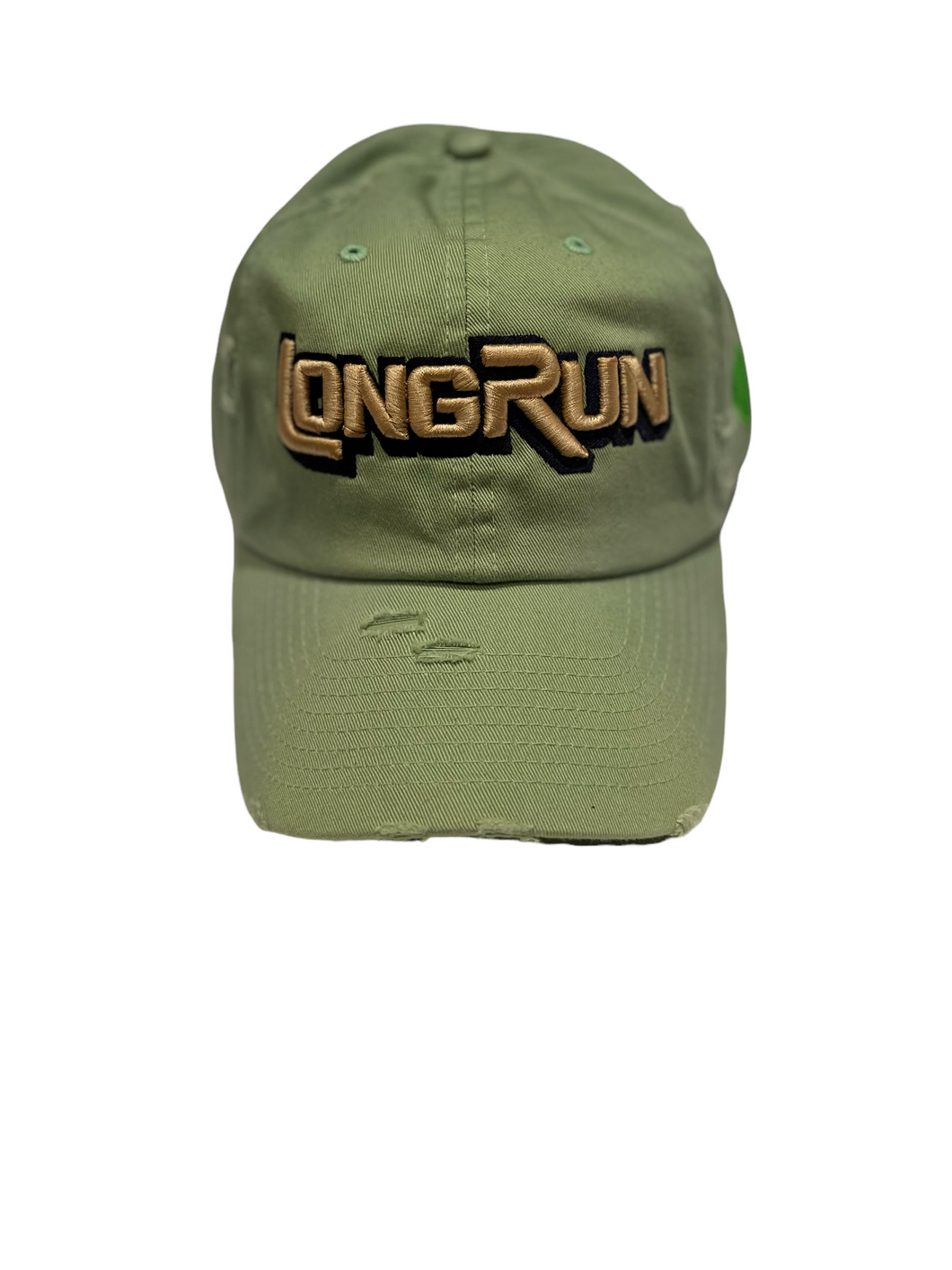 Mint green navy blue & Bone longrun PL dad hat