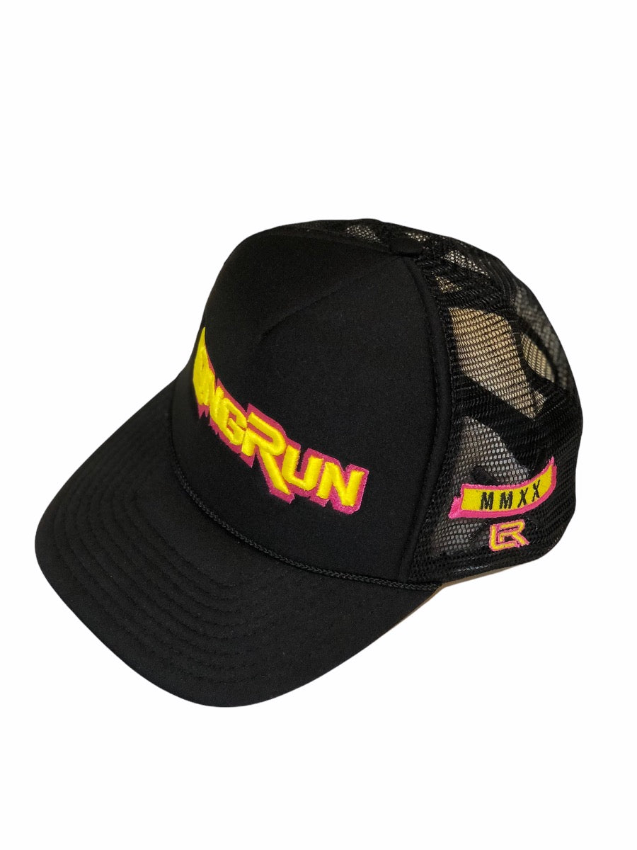 Black Trucker LongRun Hat