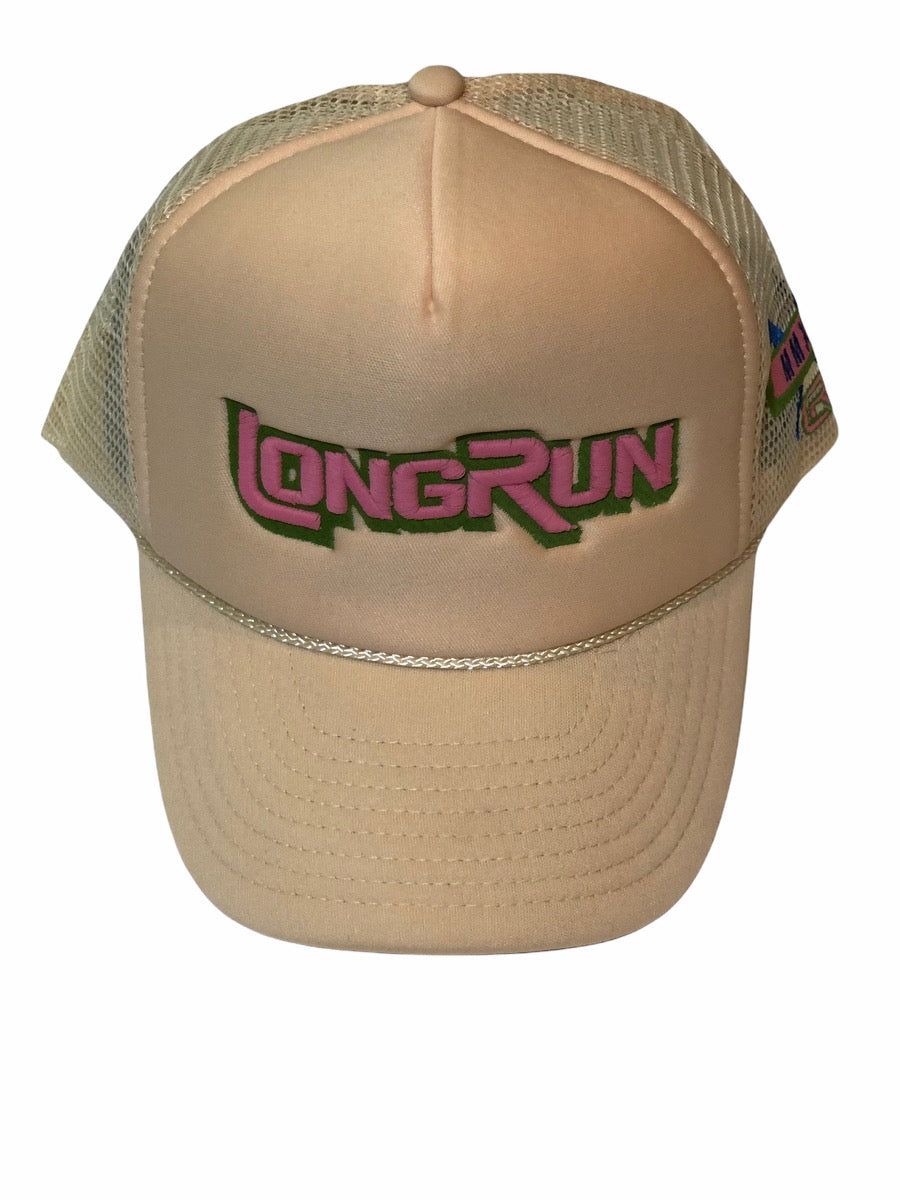 Cream LongRun Trucker Hat