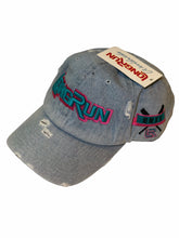 Load image into Gallery viewer, Light Denim Blue And Pink Dad Hat

